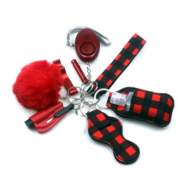 9pcs Self Defense Keychain Set