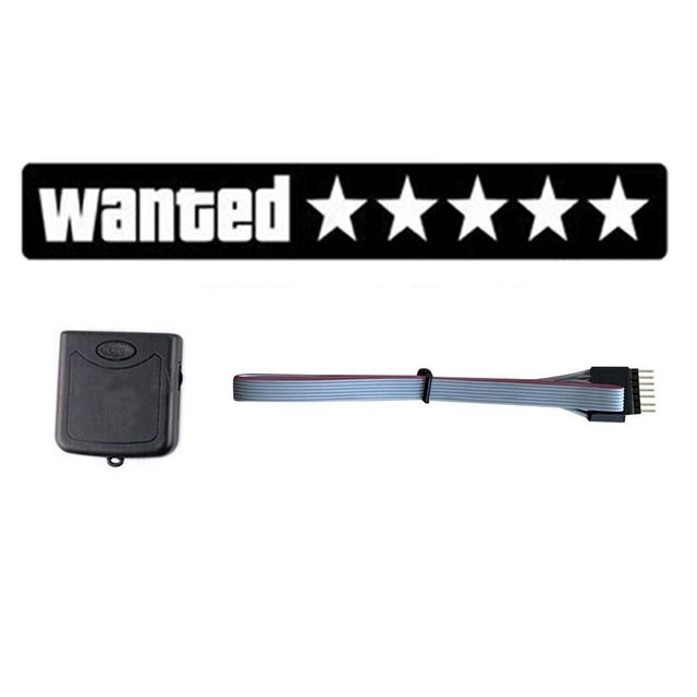 5-Stars Wanted Led Car Panel