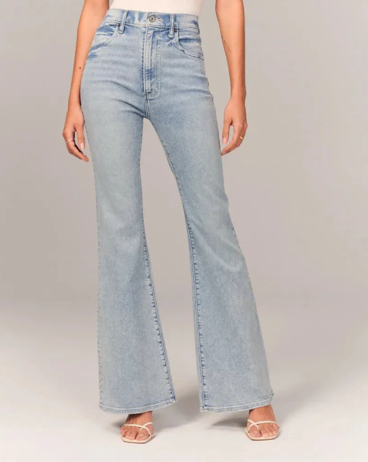 High Waist Flared Jeans