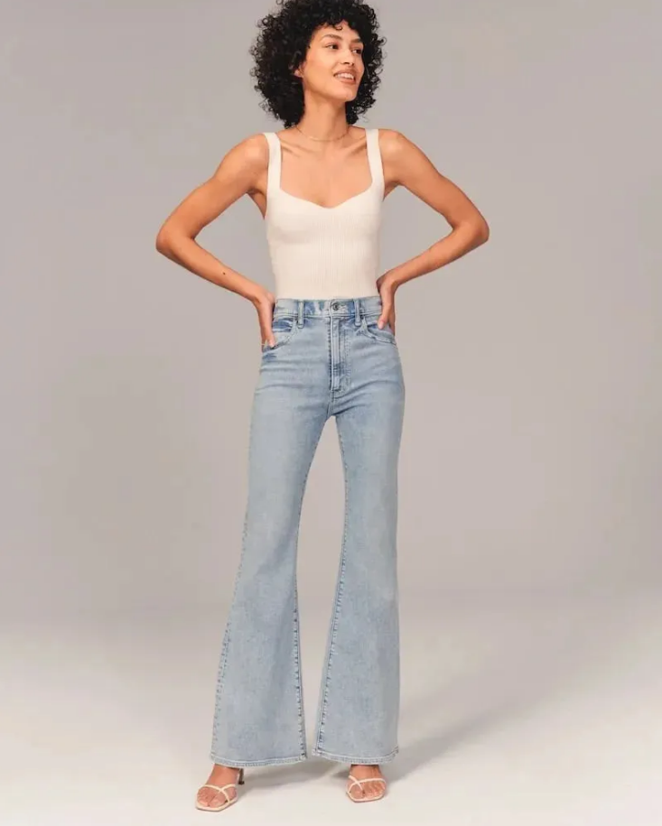 High Waist Flared Jeans