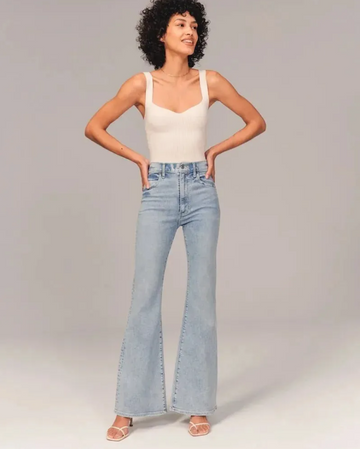 High Waist Flared Jeans