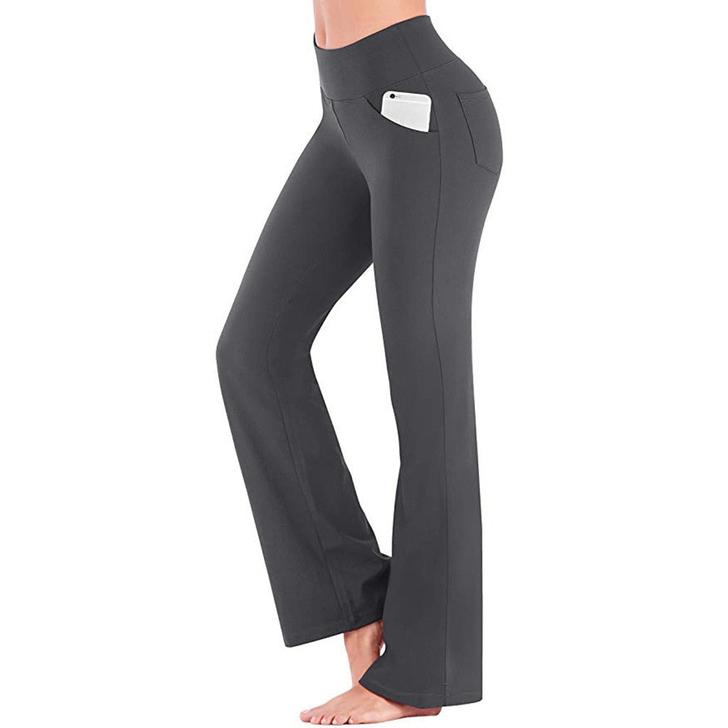 Alcoza™ High Waist Stretchable Flared Pants